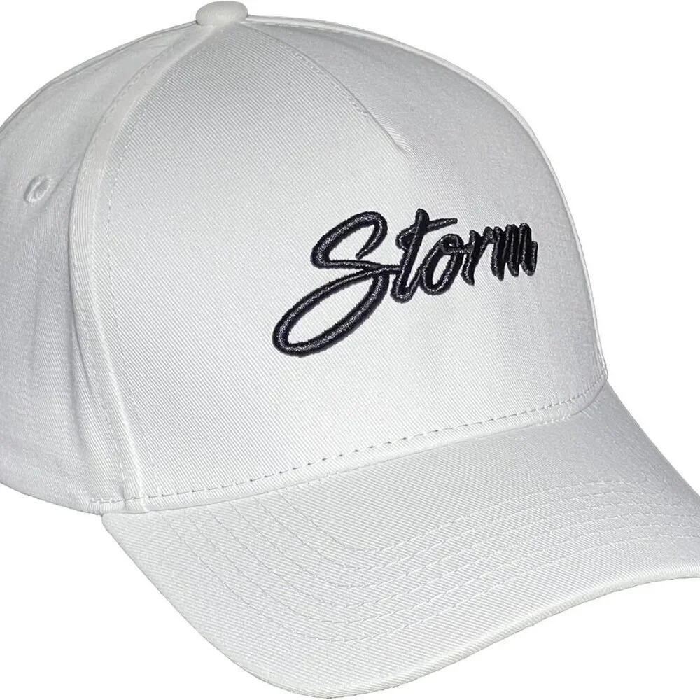 Storm A-Frame Snapback Hat Adjustable Baseball Cap Stylish Design White